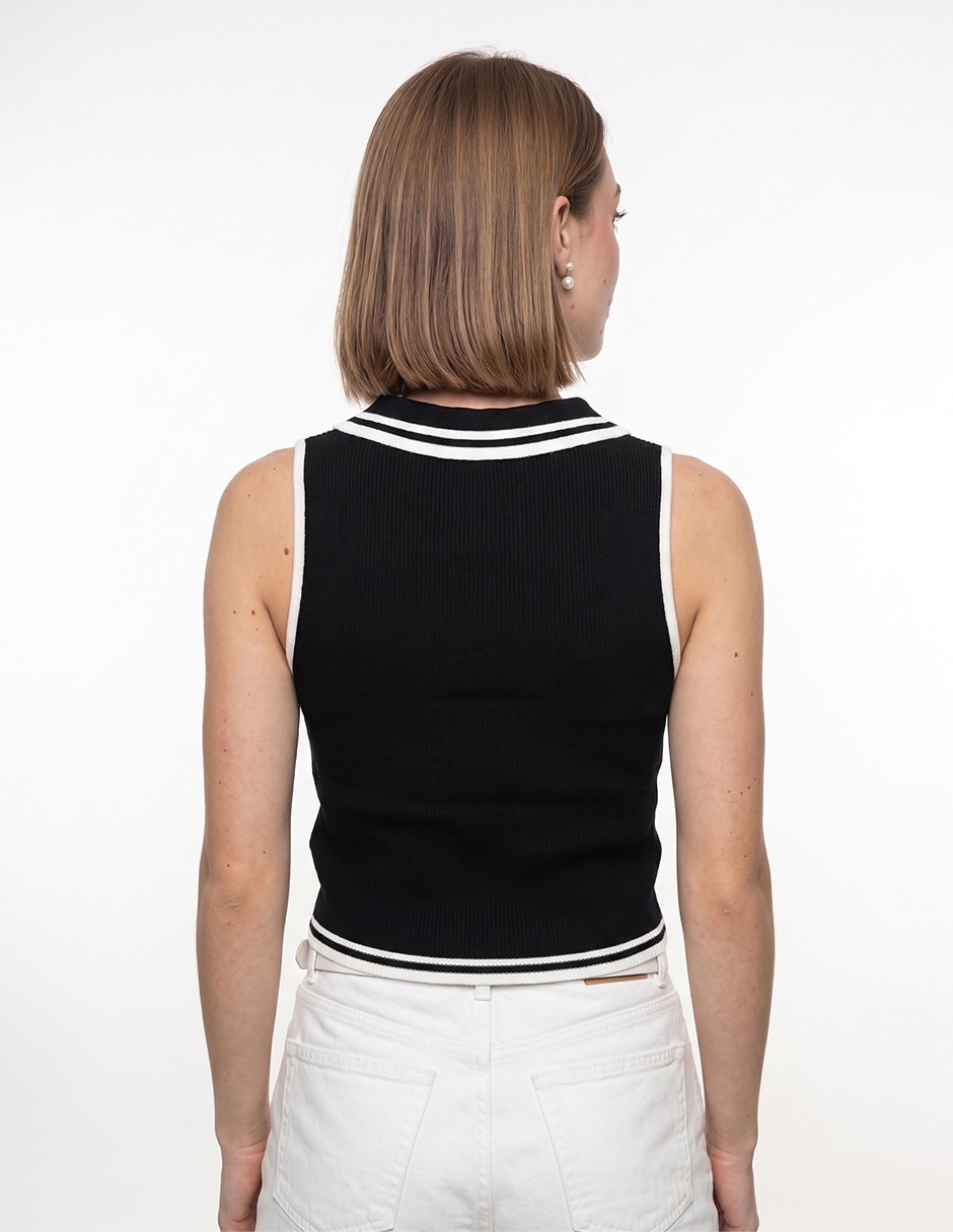 Blusa sin manga para mujer 2