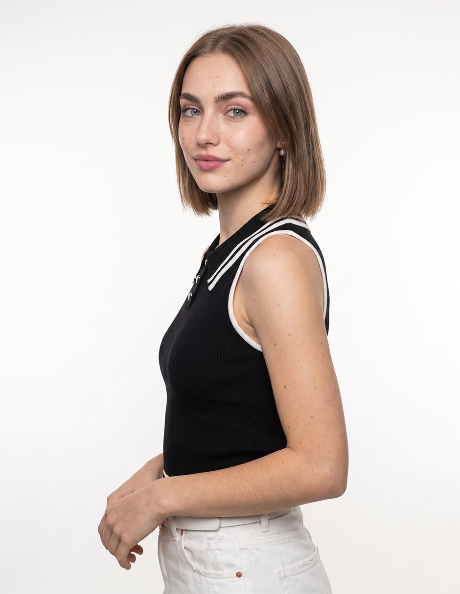 Blusa sin manga para mujer 4
