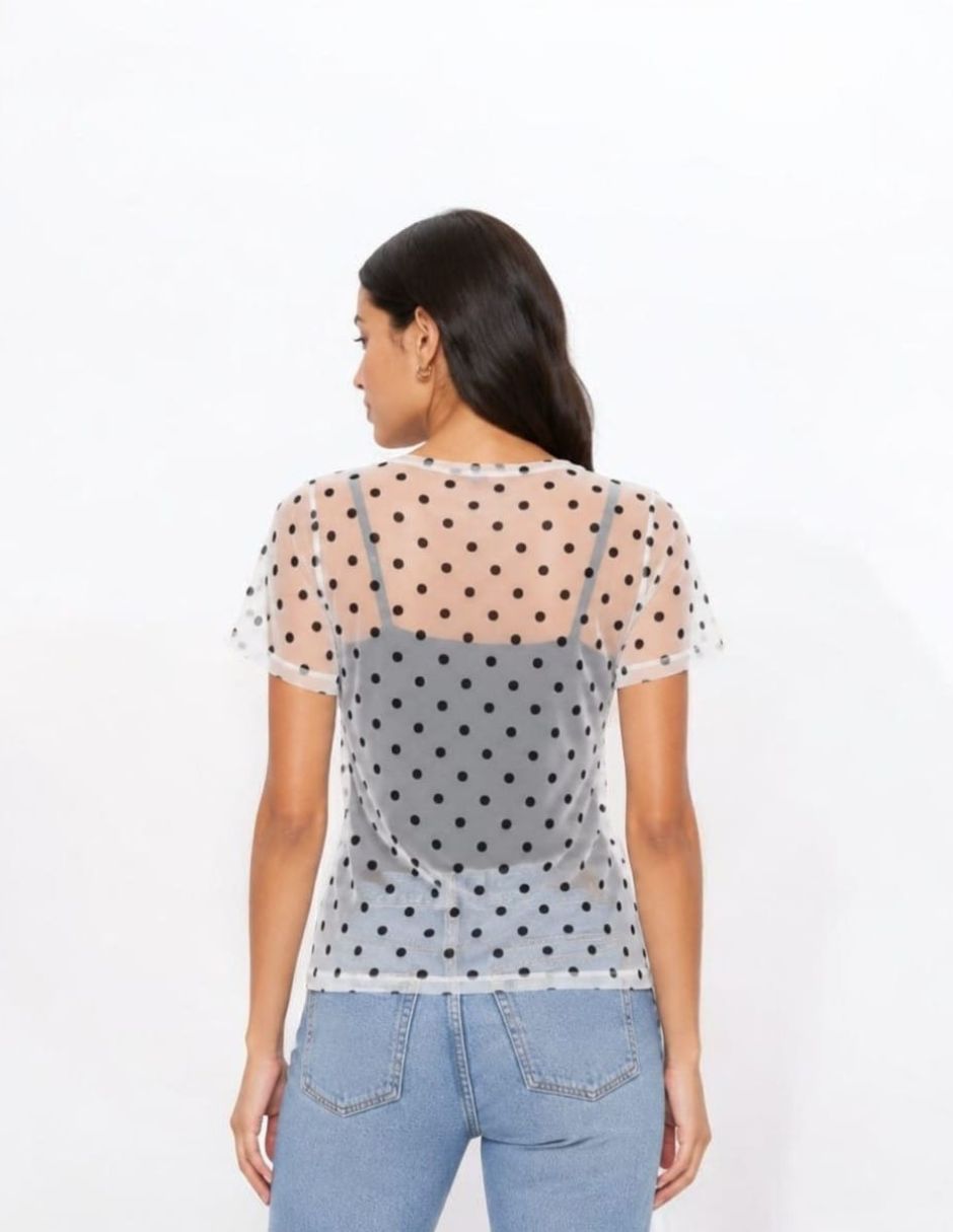 Blusa blusa manga corta para mujer 2