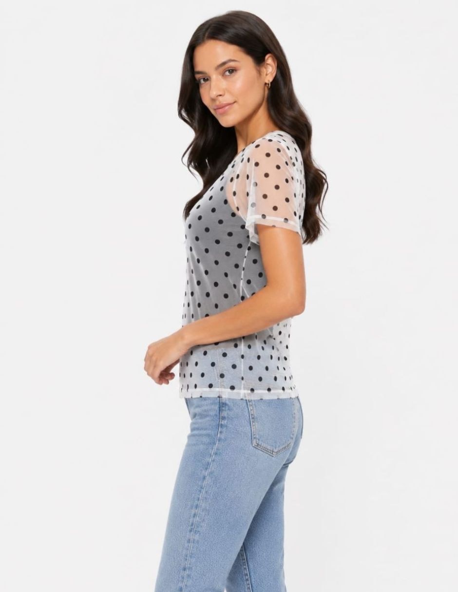 Blusa blusa manga corta para mujer 3