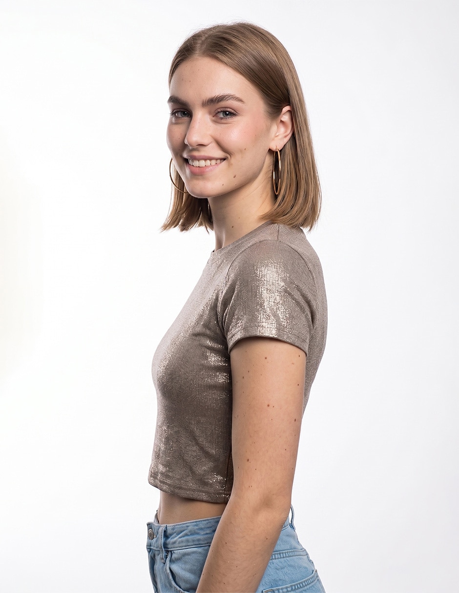 Blusa manga corta para mujer 4