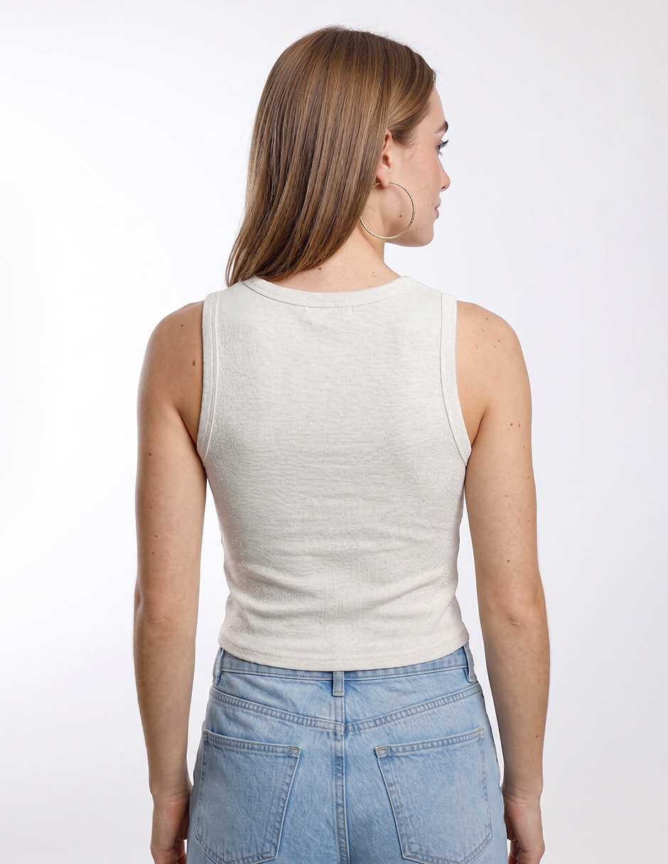 Blusa sin manga para mujer 2