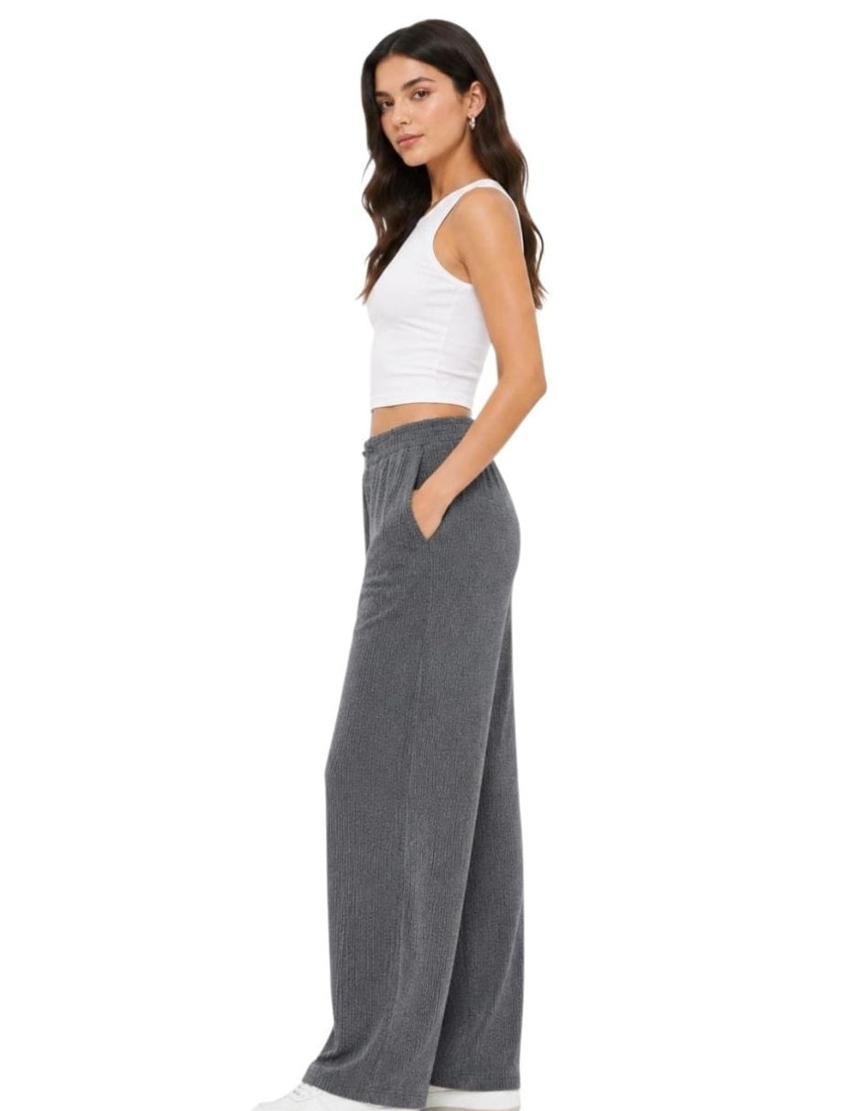 Pantalón regular recto para mujer 4