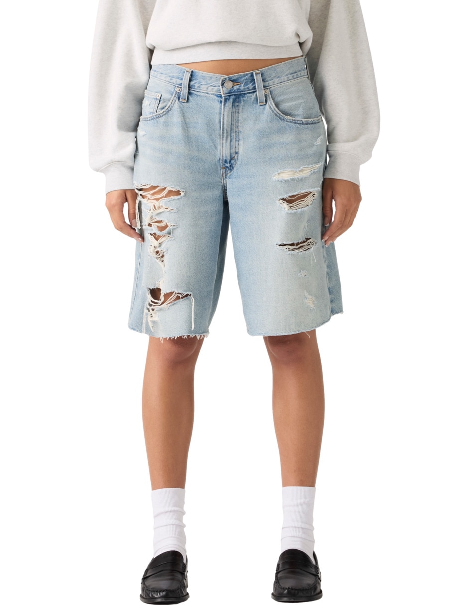 Short levi strauss de algodón para mujer