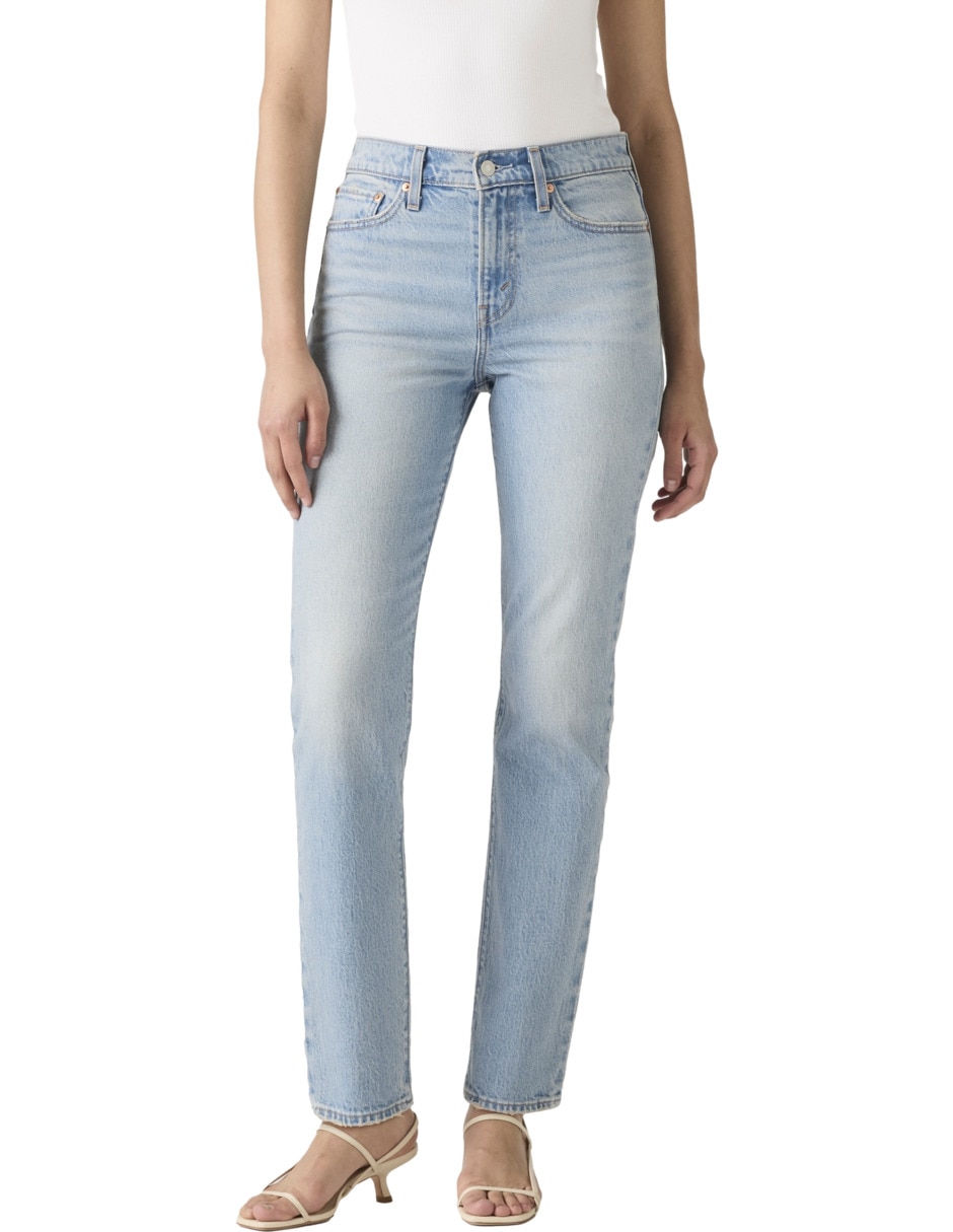 Jeans regular slim cintura para mujer