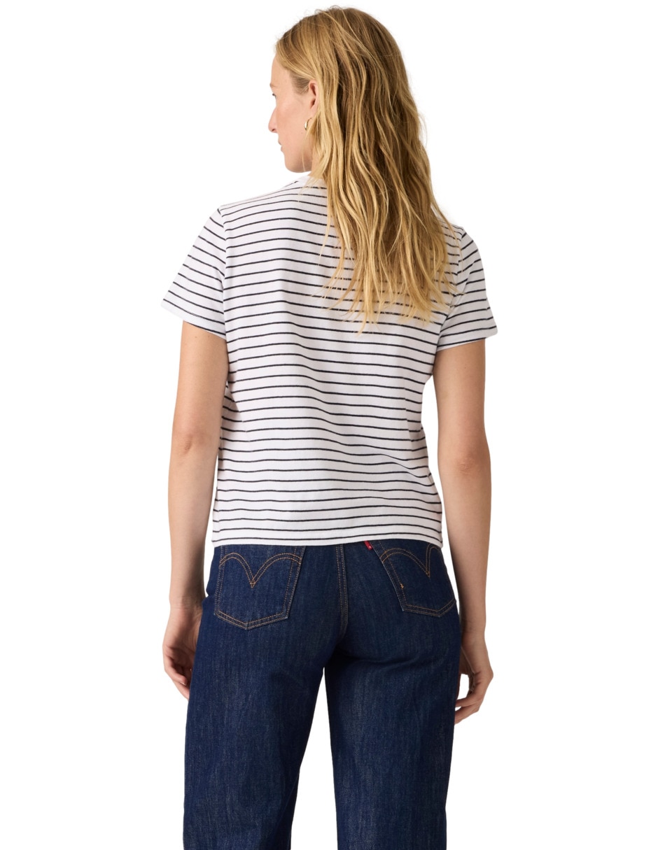 Playera manga corta cuello redondo para mujer 2