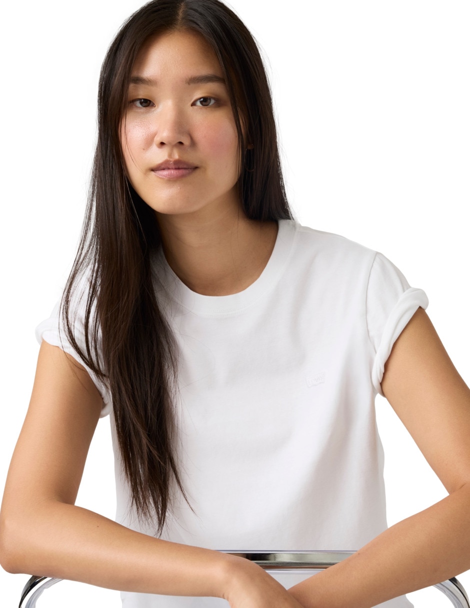 Playera manga corta cuello redondo para mujer 2