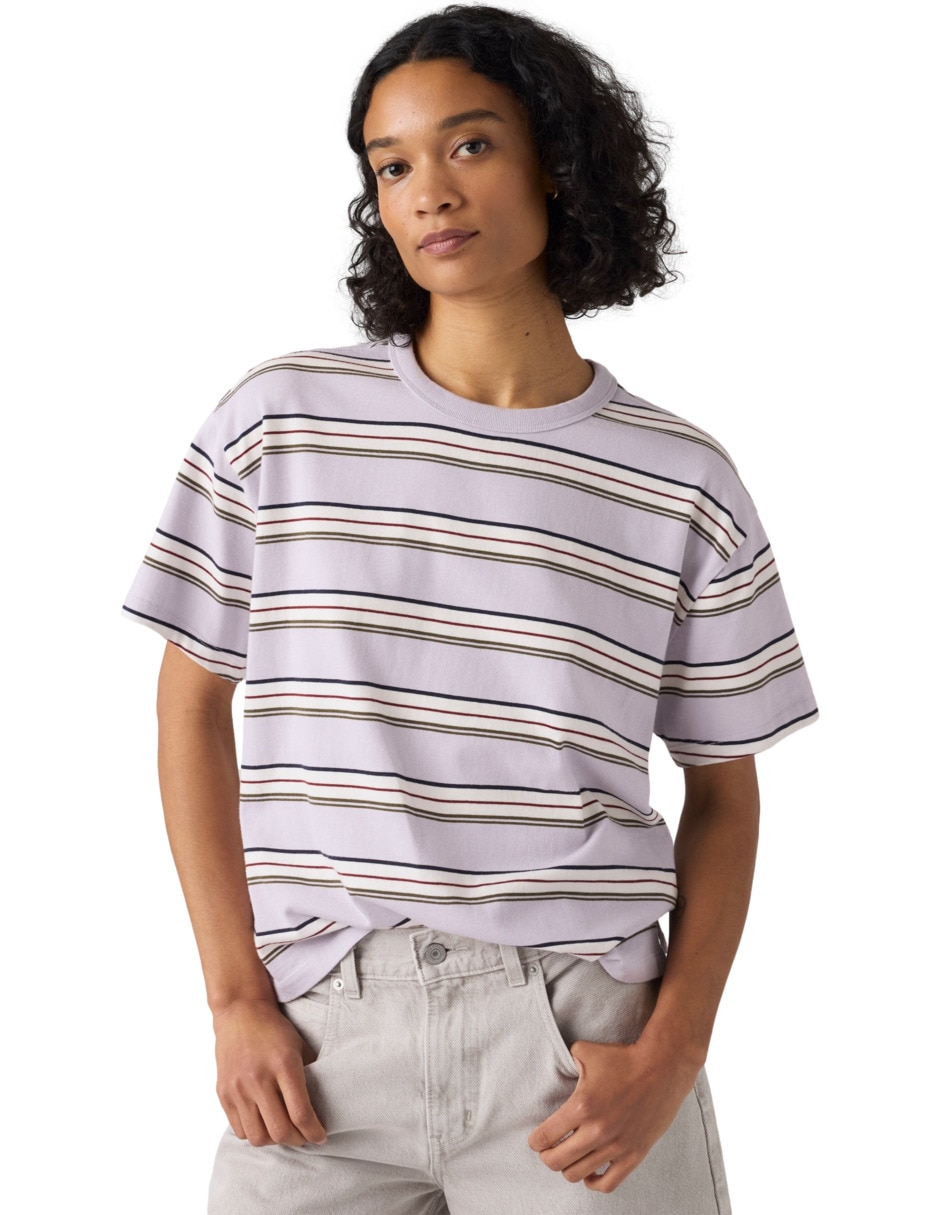Playera manga corta cuello redondo para mujer Playera manga corta cuello redondo para mujer