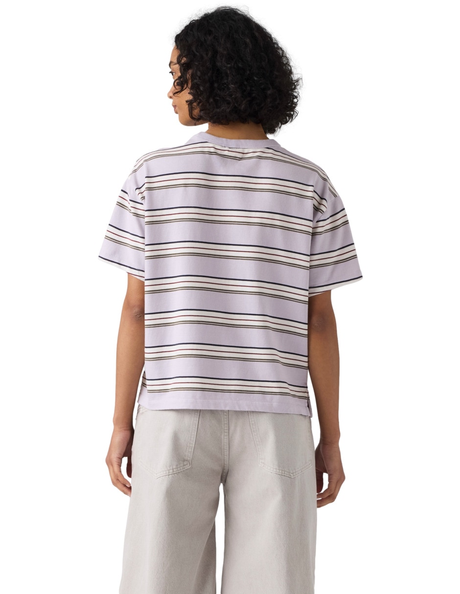 Playera manga corta cuello redondo para mujer 2