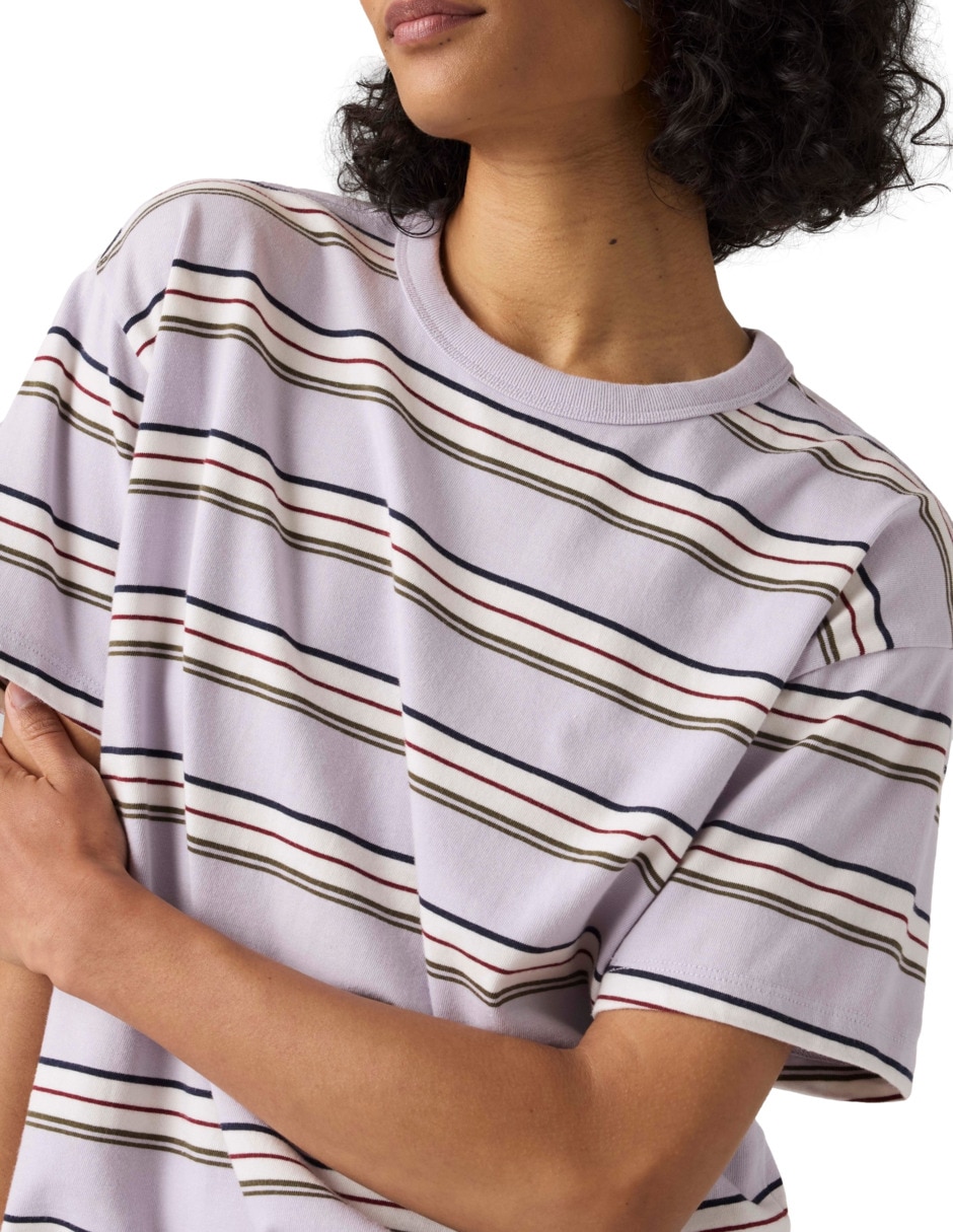 Playera manga corta cuello redondo para mujer 3