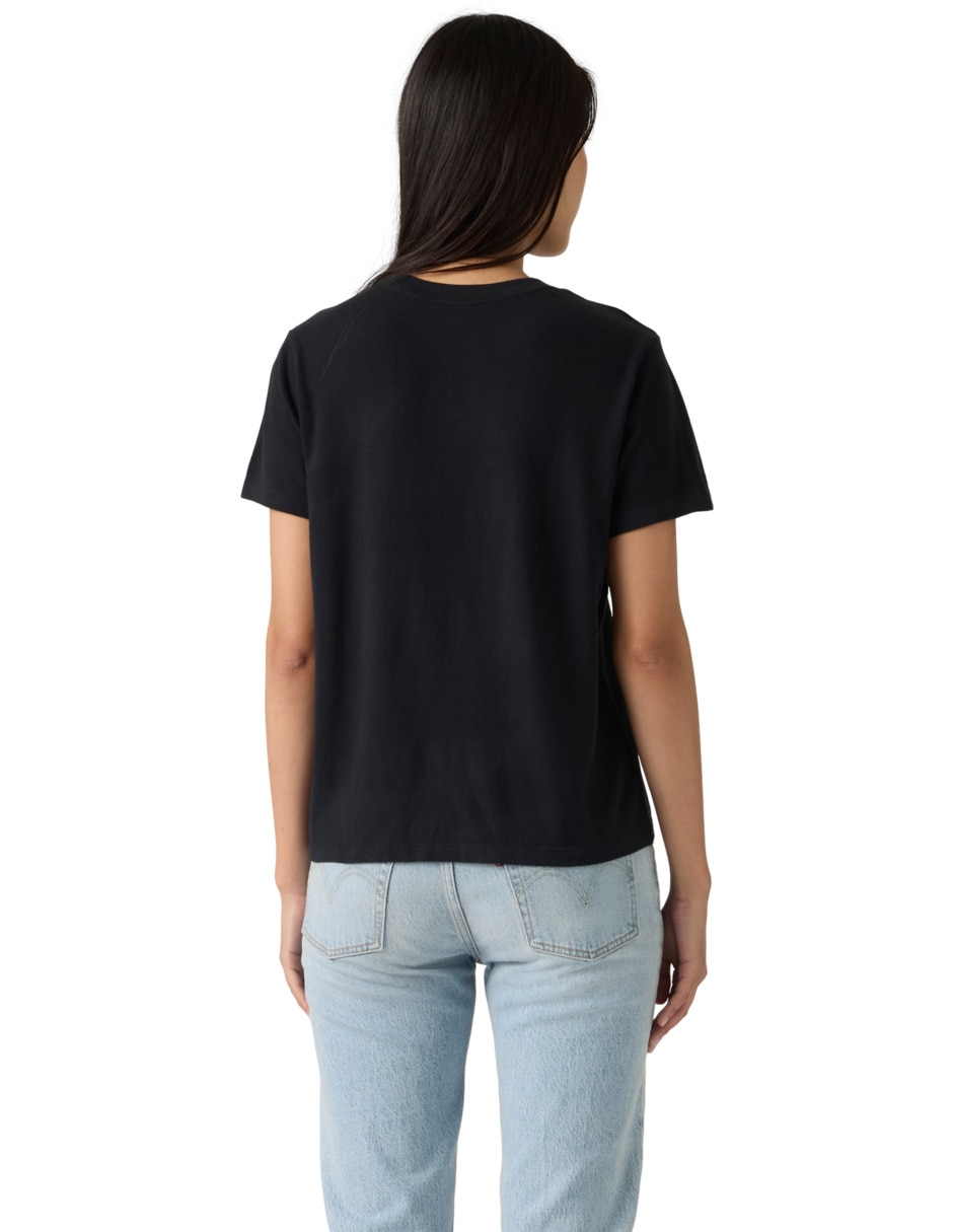Playera manga corta cuello redondo para mujer 2
