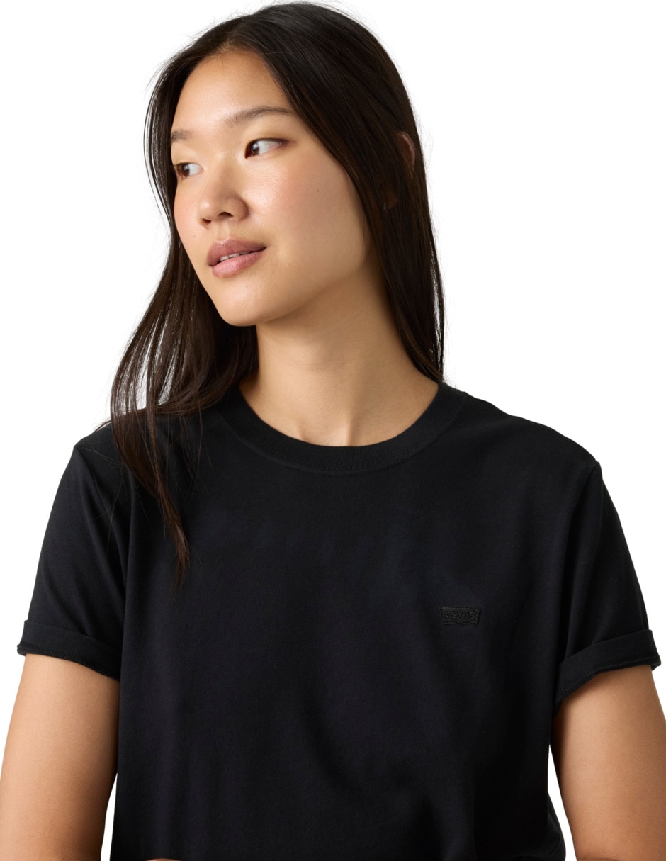 Playera manga corta cuello redondo para mujer 3