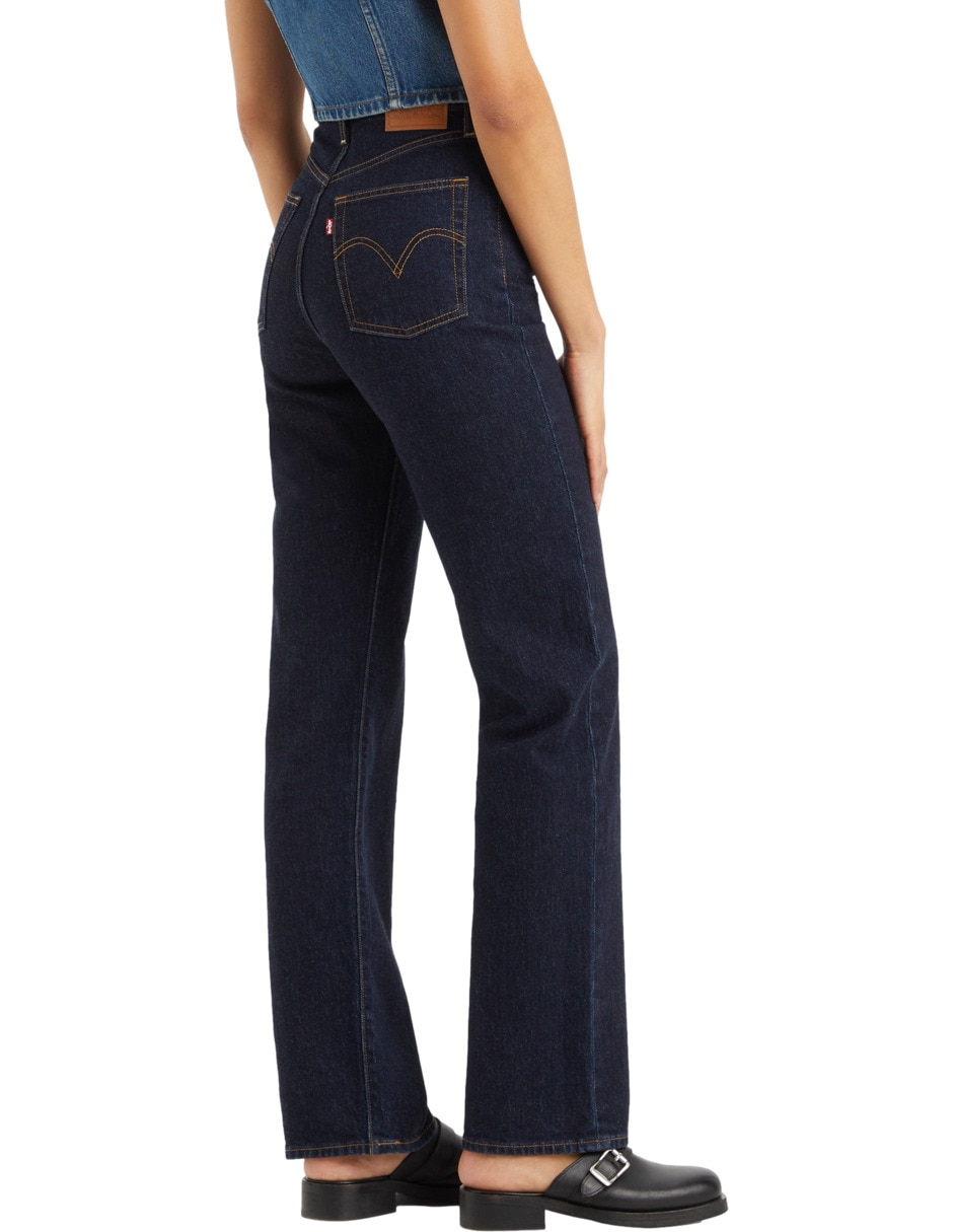Jeans regular relajado cintura para mujer 3