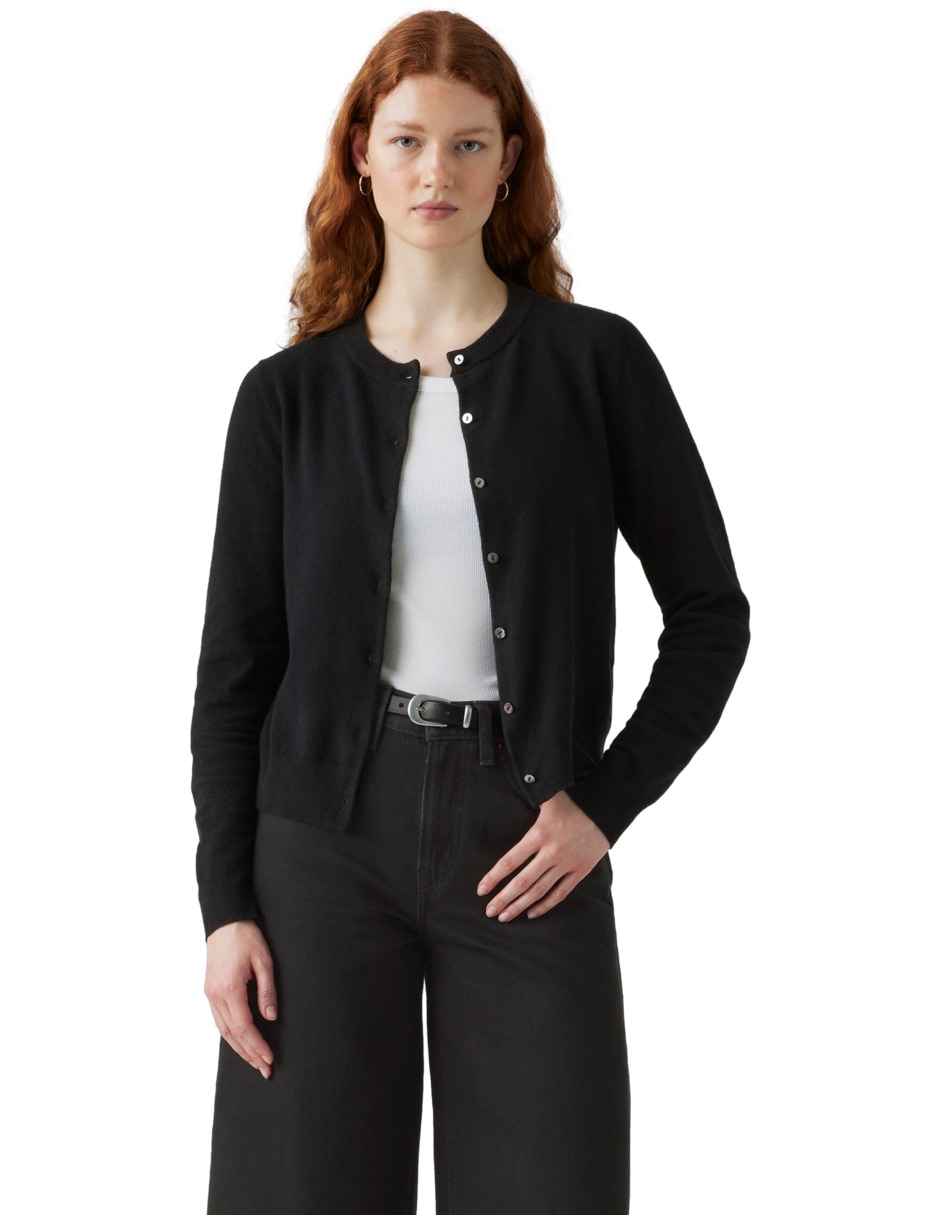 Suéter cuello redondo para mujer