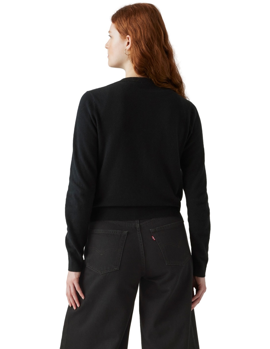 Suéter cuello redondo para mujer 2