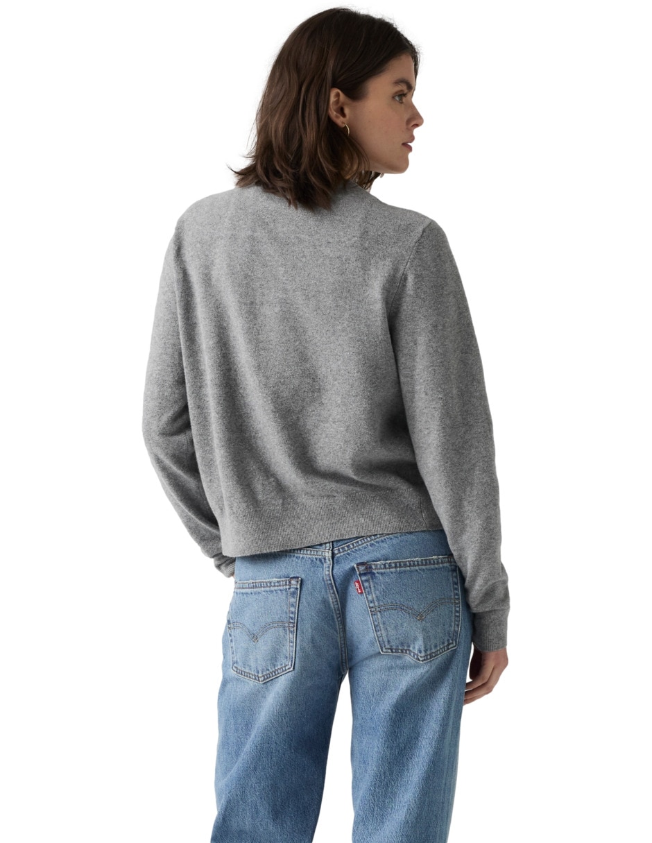 Suéter cuello redondo para mujer 2