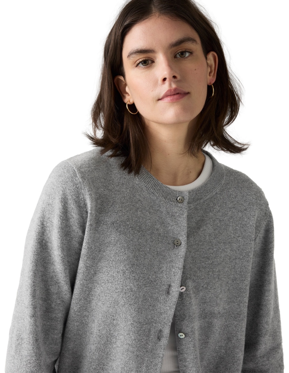 Suéter cuello redondo para mujer 4
