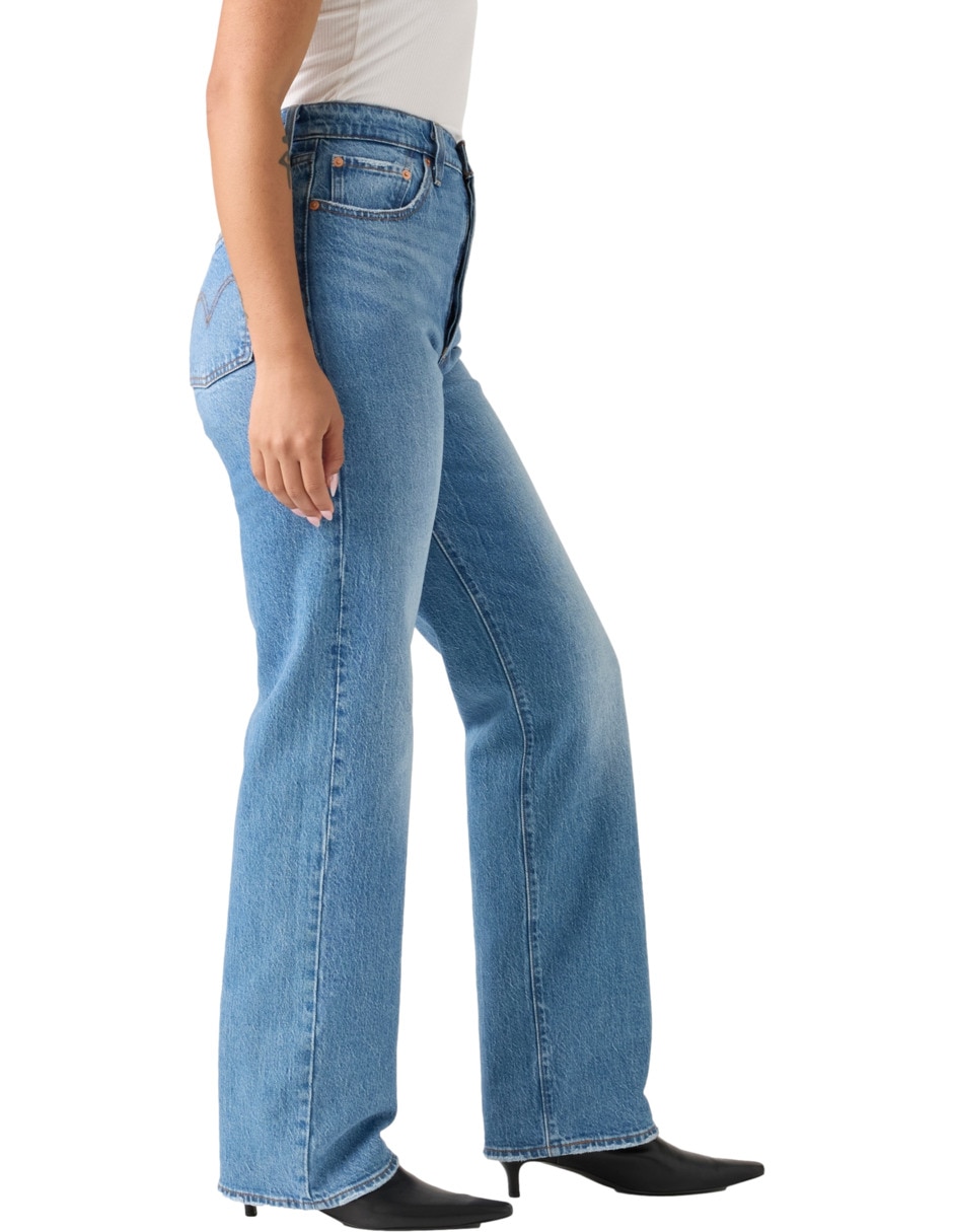 Jeans regular relajado cintura para mujer 2