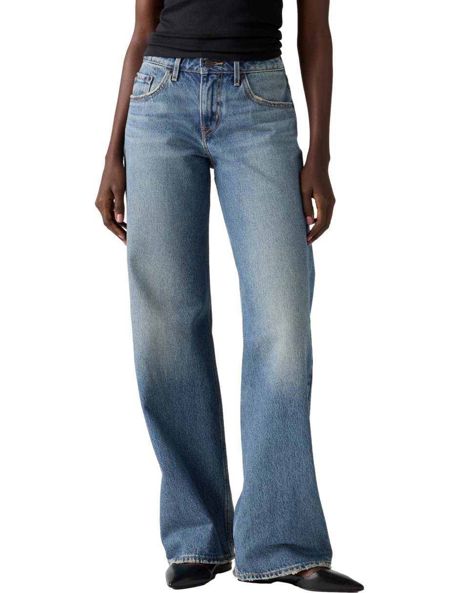 Jeans regular loose cintura para mujer Jeans regular loose cintura para mujer