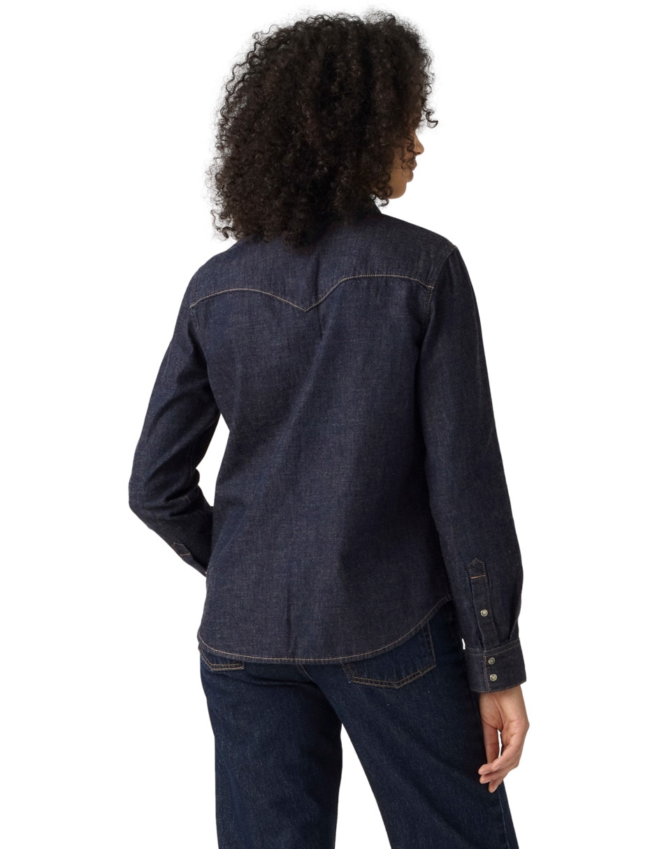 Blusa camisera manga larga para mujer 2