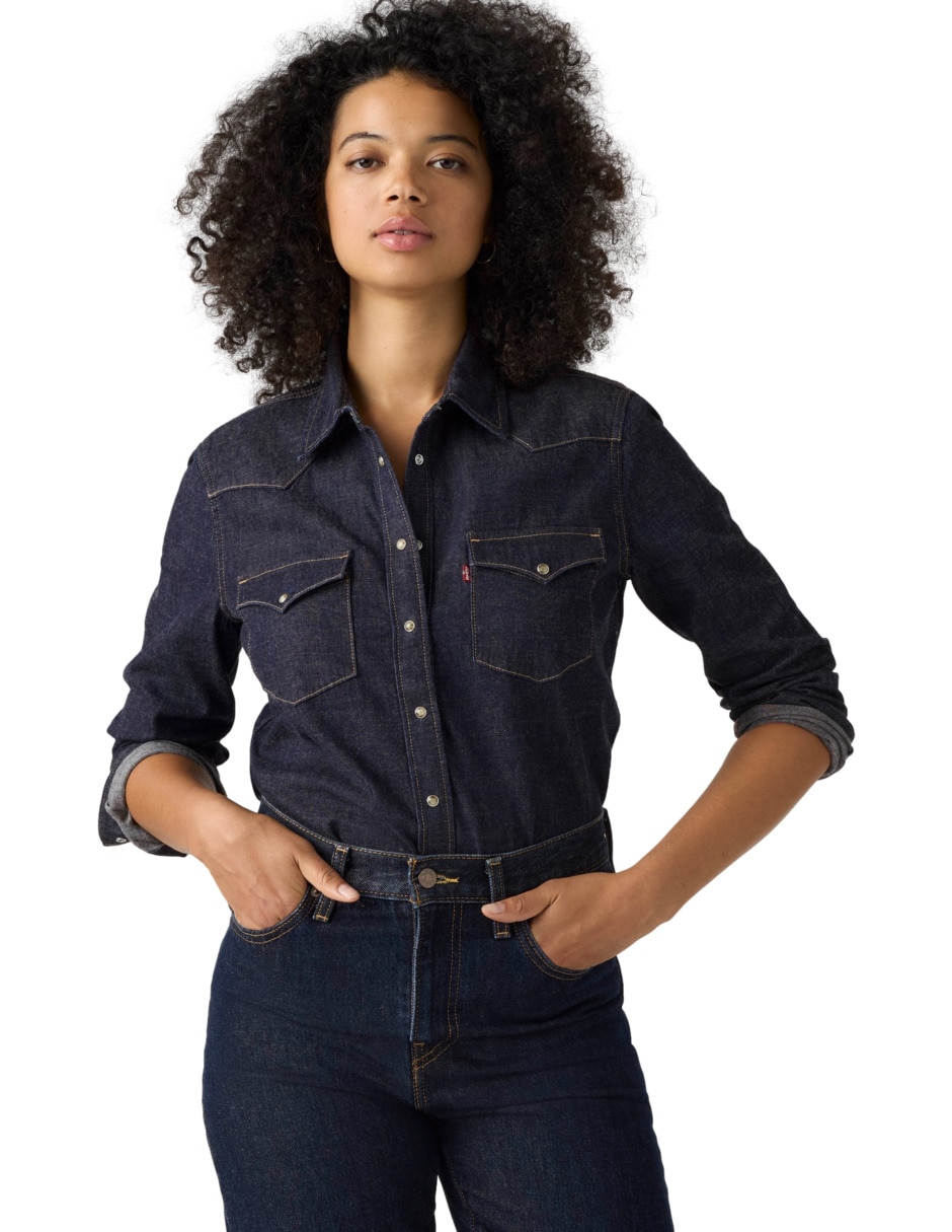 Blusa camisera manga larga para mujer 3