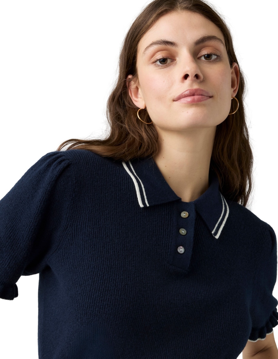 Playera tipo polo para mujer 4