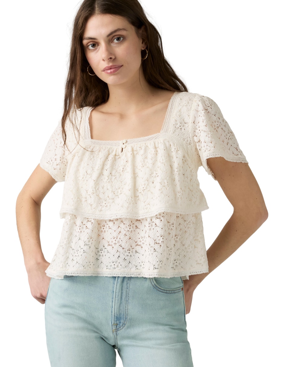 Blusa manga corta para mujer 3