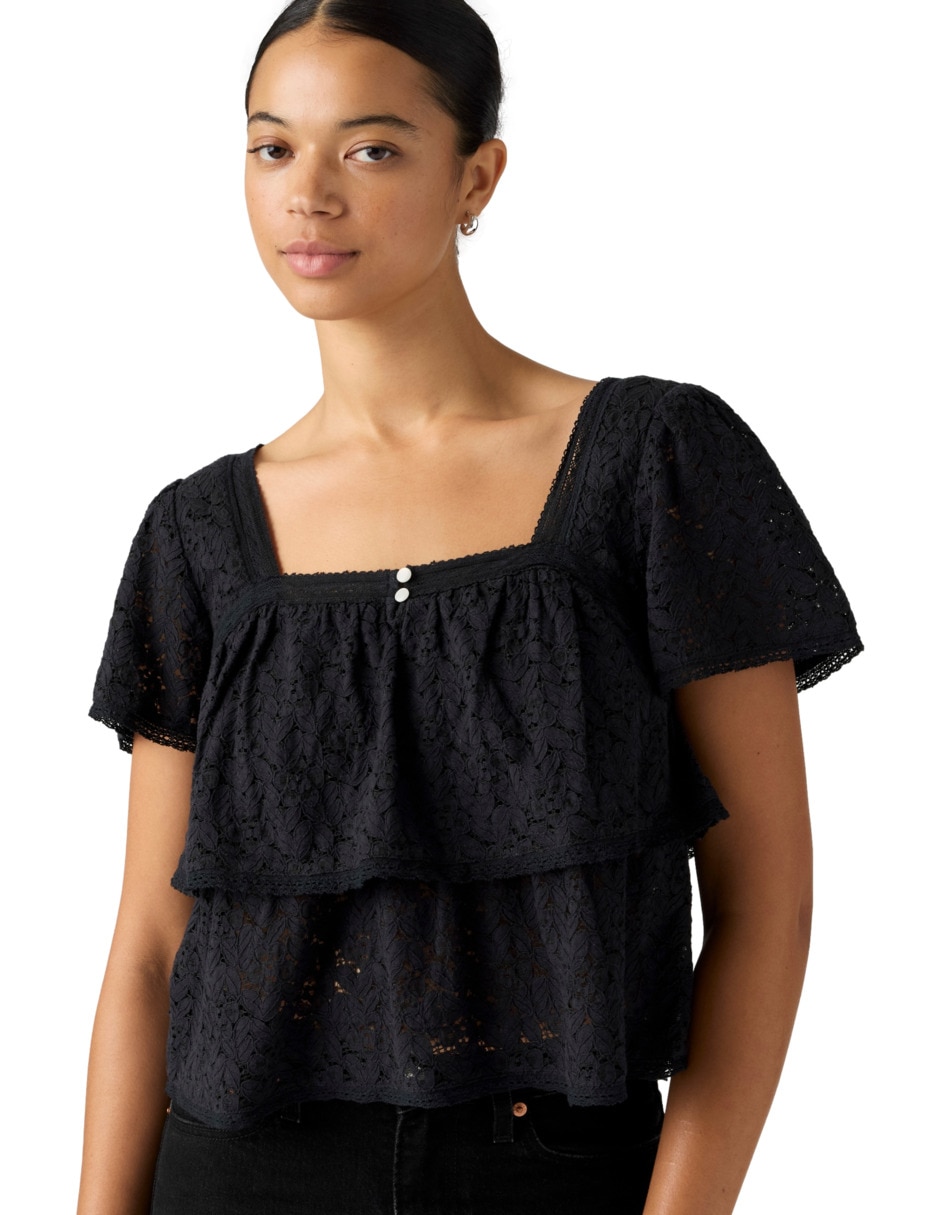 Blusa manga corta para mujer 3