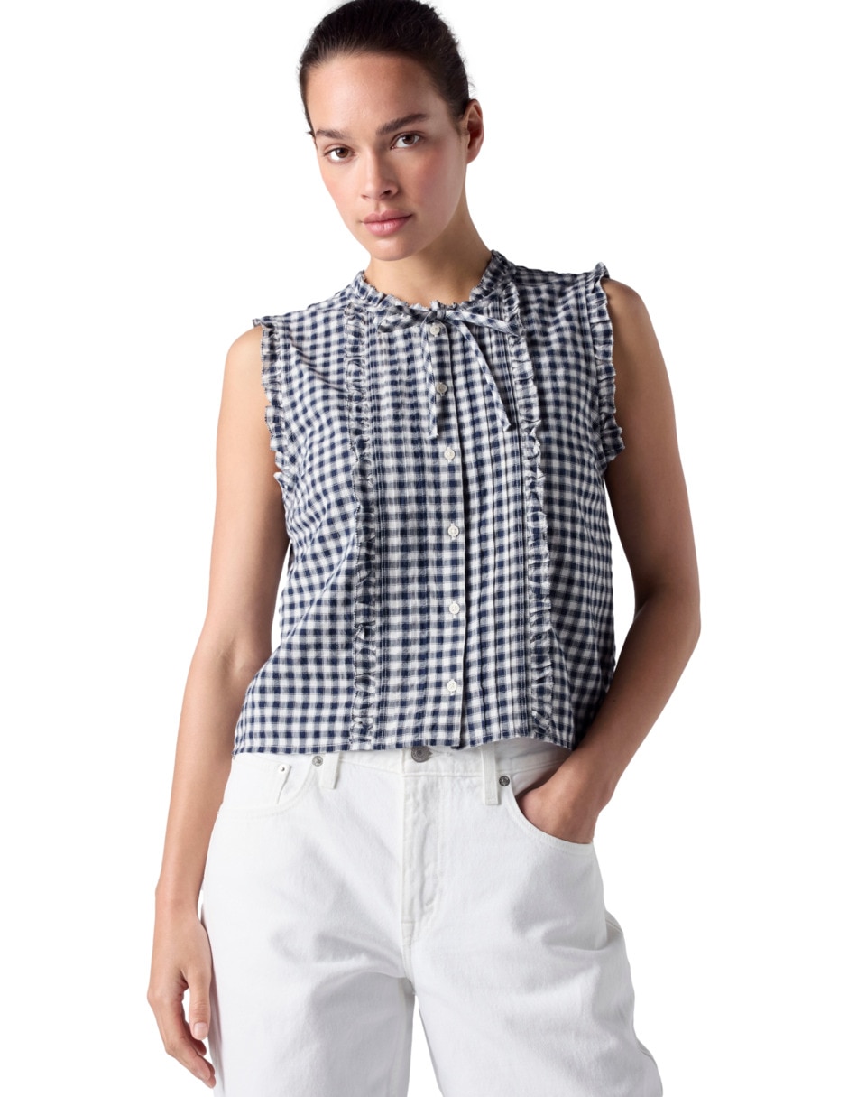 Blusa manga corta para mujer 3