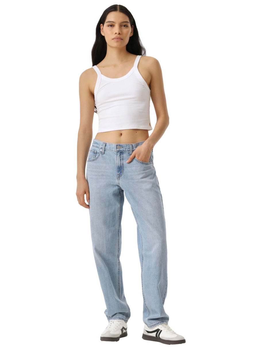 Jeans regular loose cintura para mujer 2