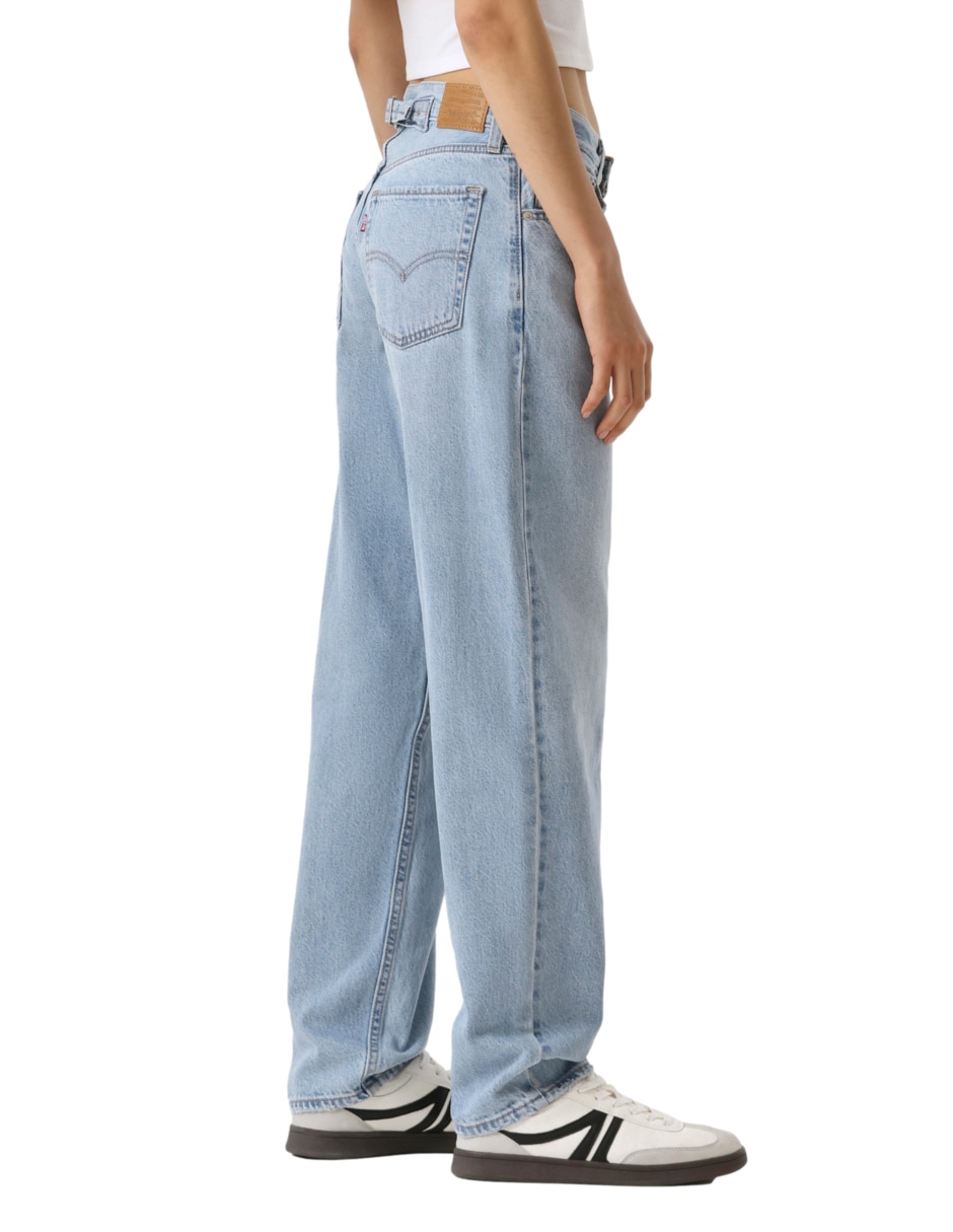 Jeans regular loose cintura para mujer 5