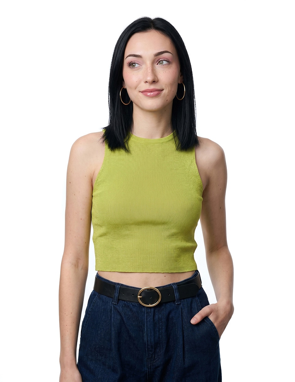 Top cuello redondo Top cuello redondo