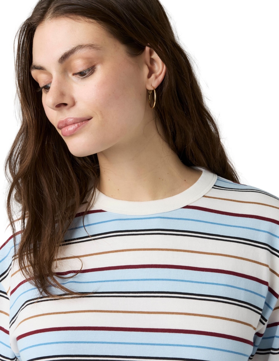 Playera manga larga cuello redondo para mujer 4