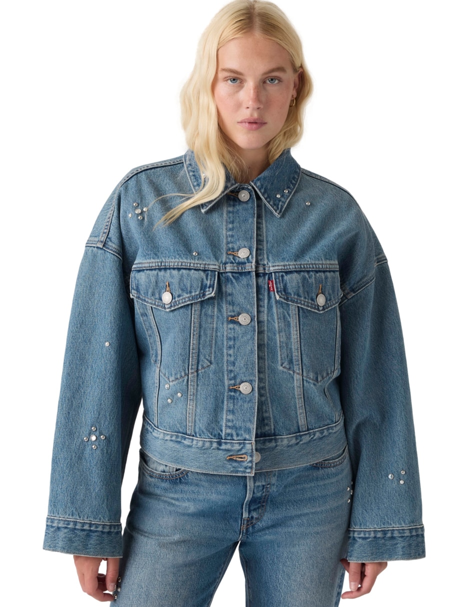 Chamarra casual de algodón para mujer 2
