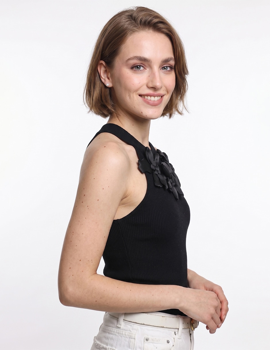 Top cuello redondo escote redondo 4