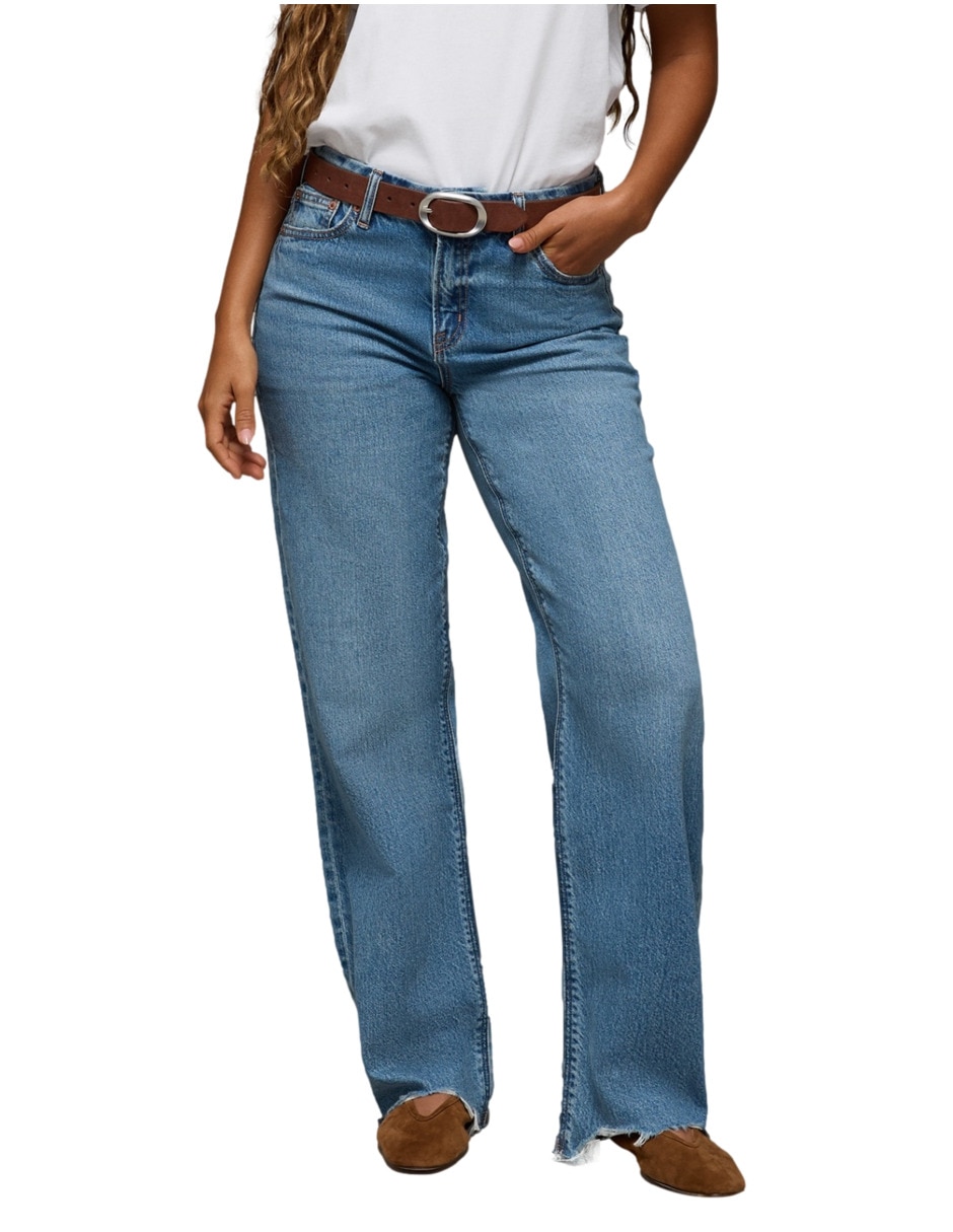 Jeans capri super skinny jeans stovepipe corte cintura para mujer