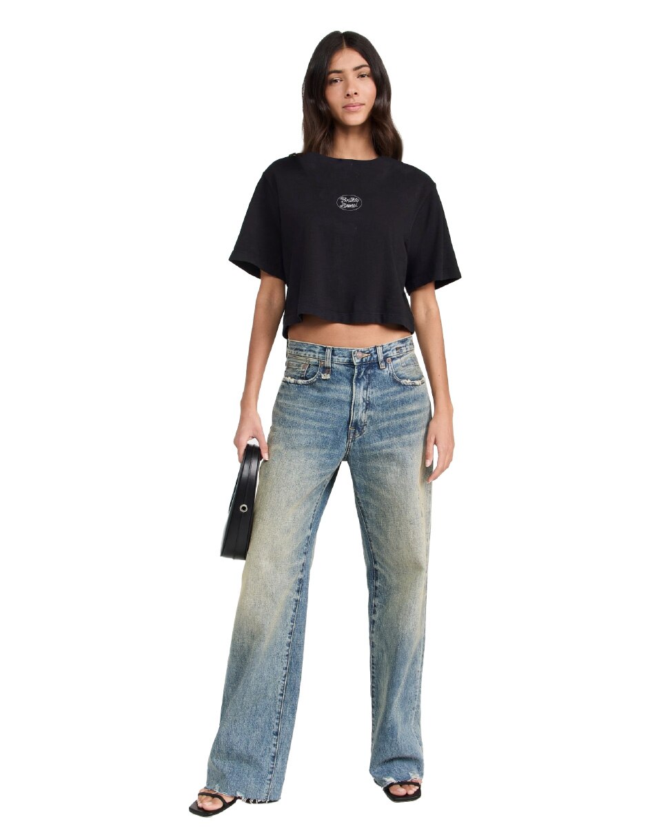 Playera manga corta cuello redondo mujer 2