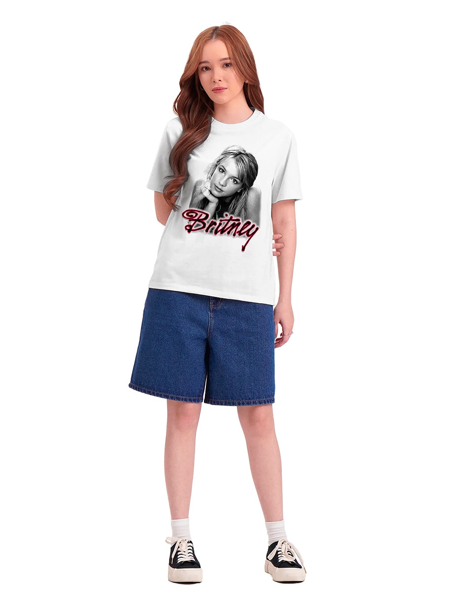Playera manga corta cuello redondo mujer 2