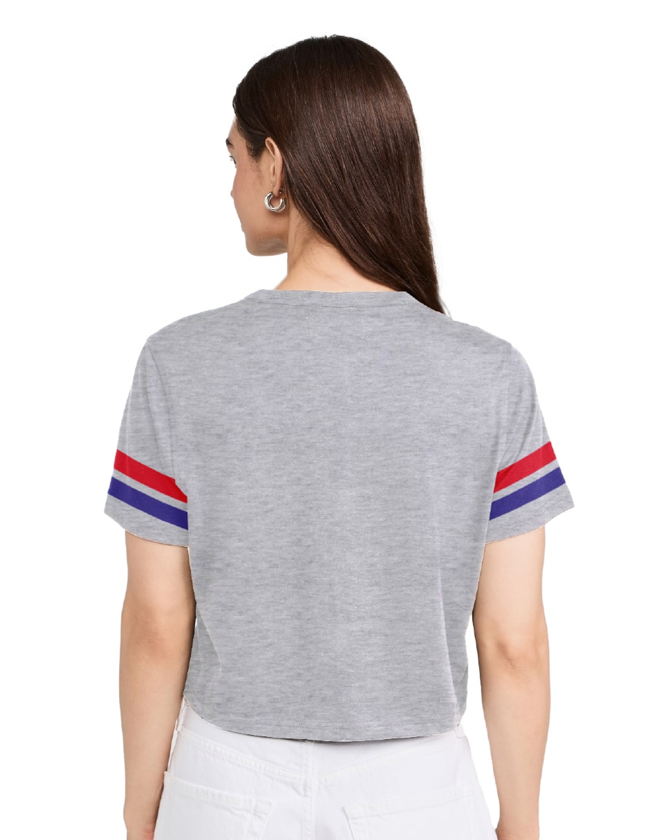 Playera manga corta cuello redondo para mujer 3