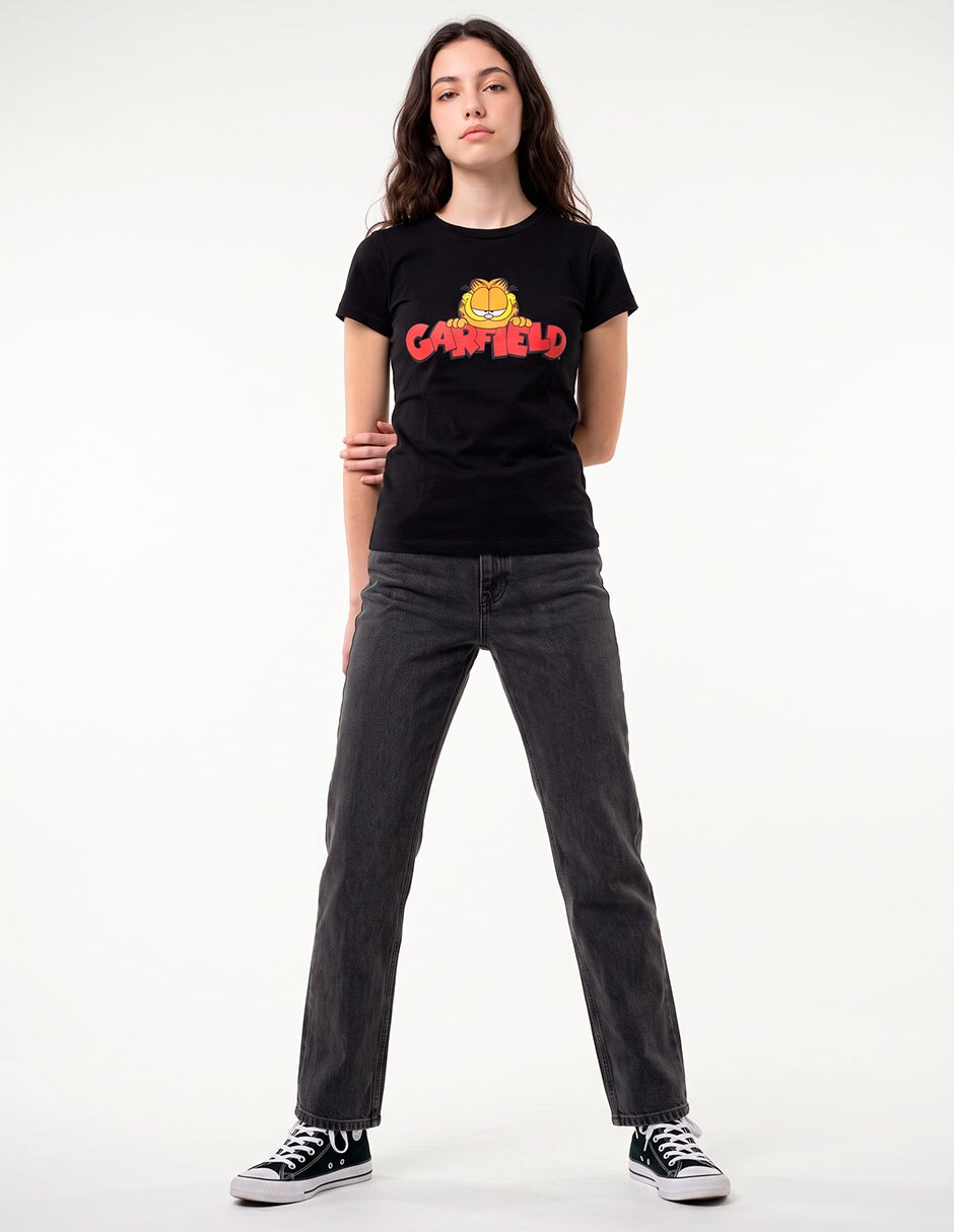 Playera manga corta playera licencia cuello redondo para mujer 3