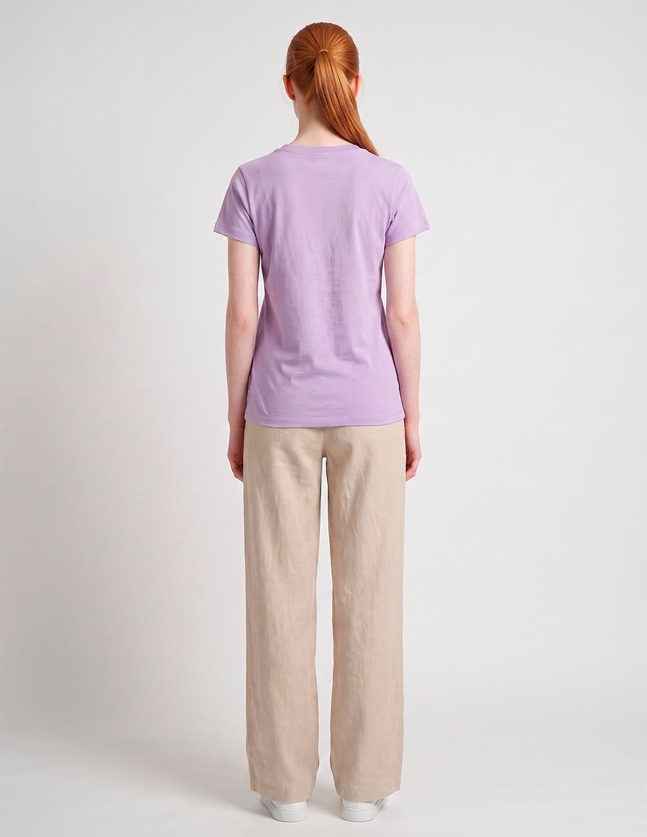 Playera manga corta pac-man cuello redondo para mujer 2