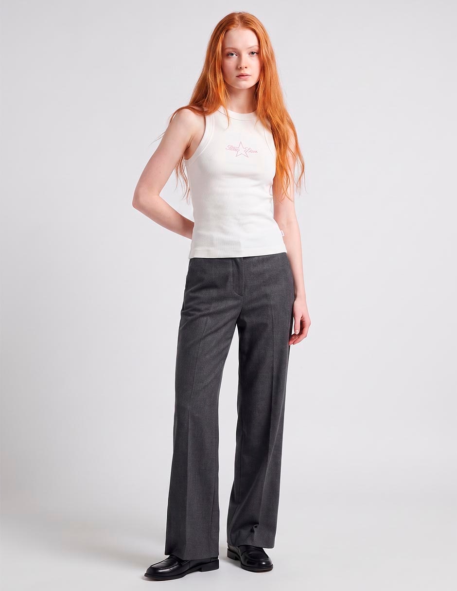 Top cuello redondo