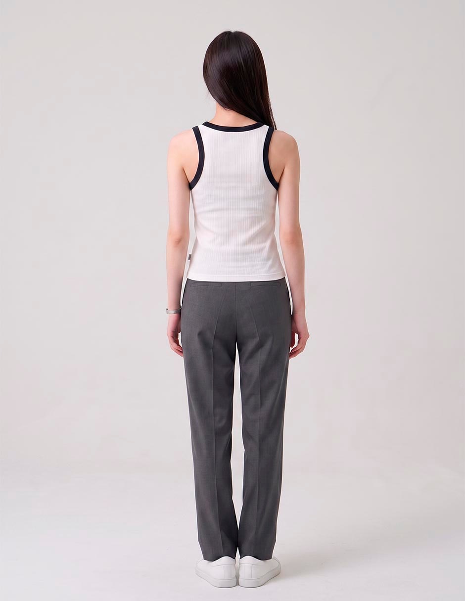 Top cuello redondo tirante delgado 3