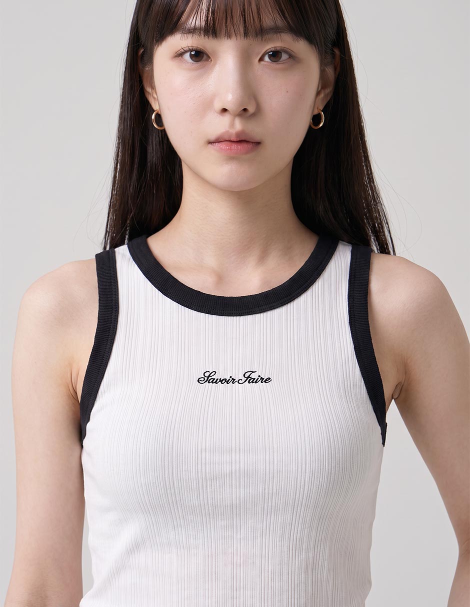 Top cuello redondo tirante delgado 2