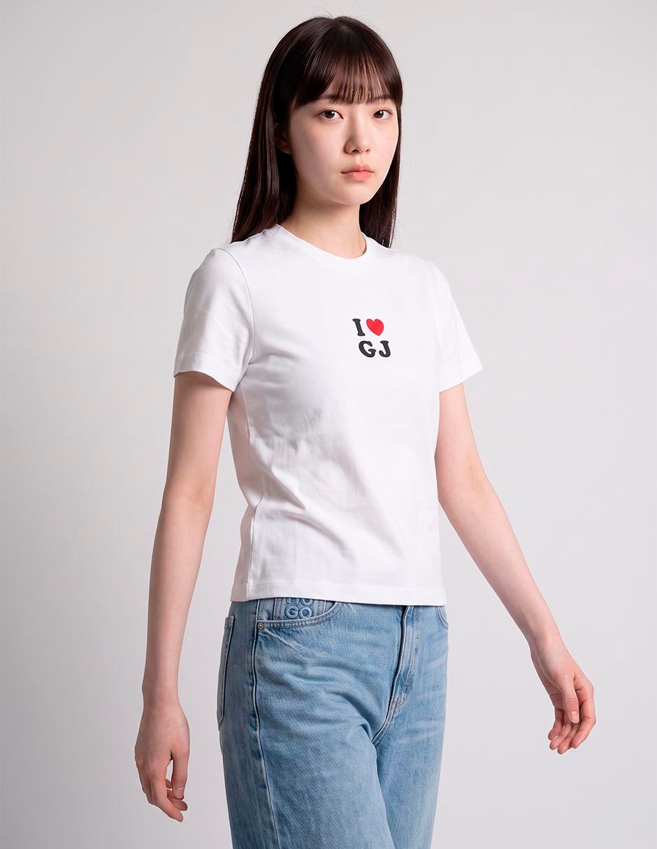 Playera manga corta cuello redondo para mujer Playera manga corta cuello redondo para mujer