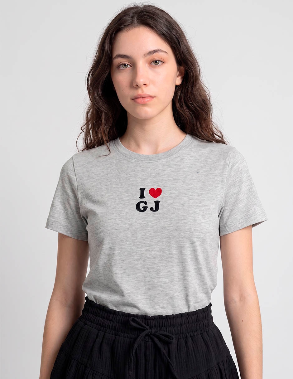 Playera manga corta cuello redondo para mujer 2