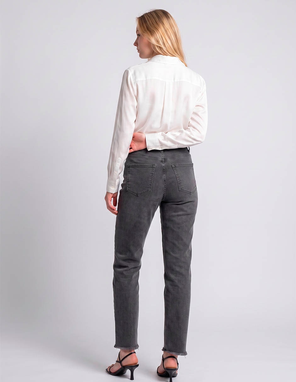 Jeans relaxed straight para mujer 2