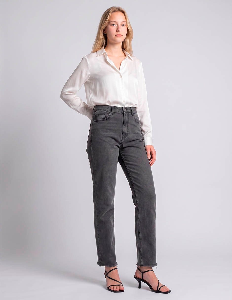 Jeans relaxed straight para mujer 3