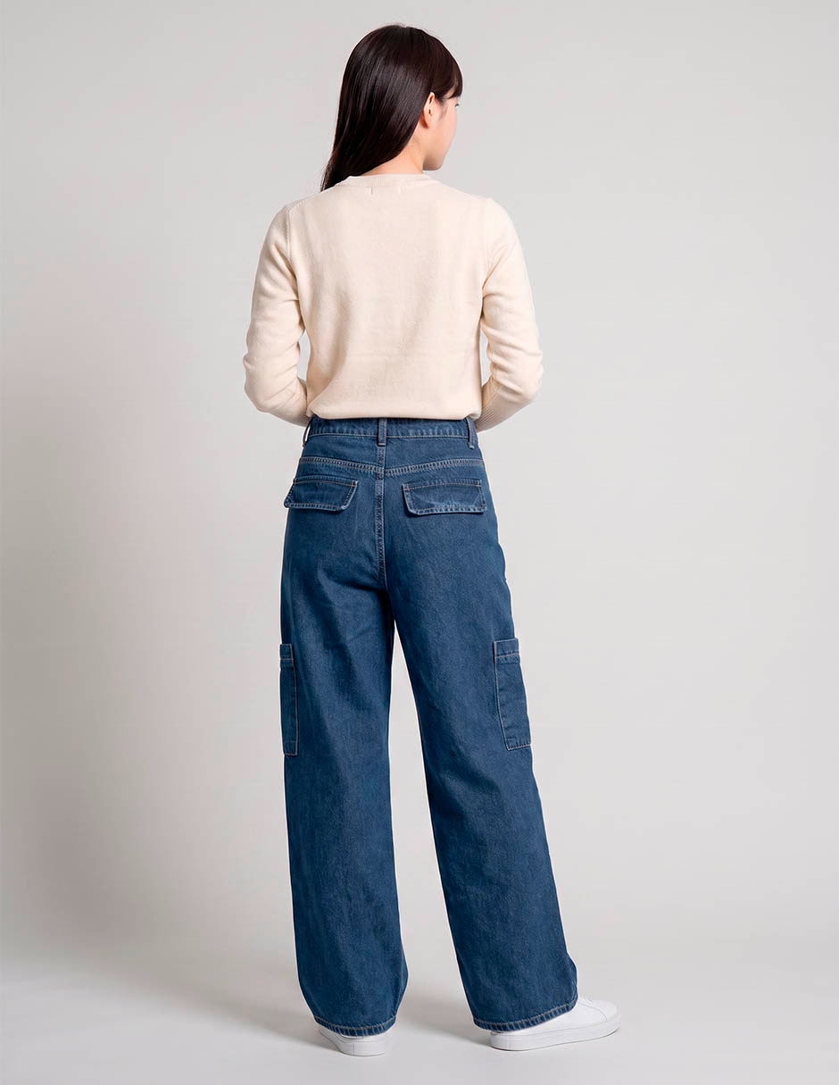 Jeans straight para mujer 2