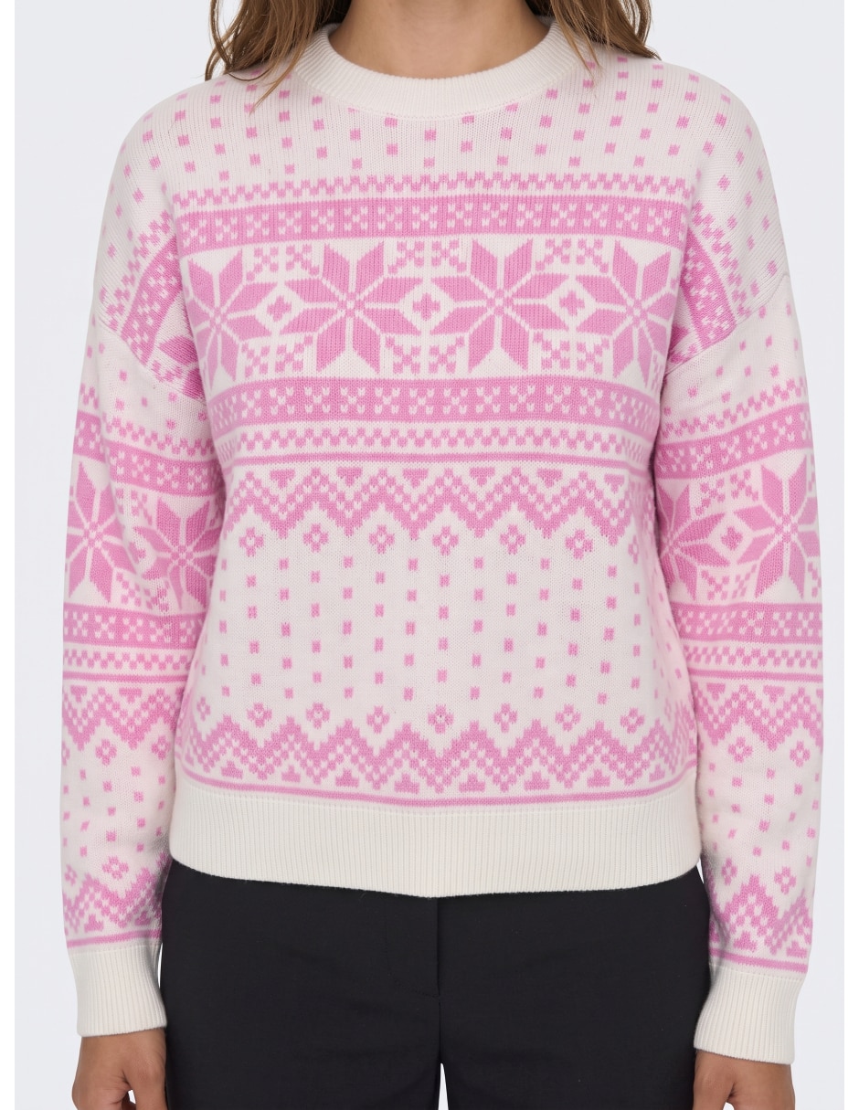 Suéter cuello redondo para mujer 1